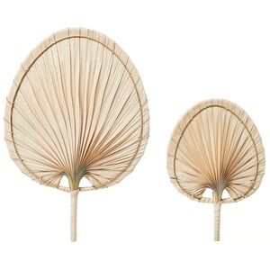 IKEA MOLNSKOG Wall Decoration ( Set of 2 ) Palm Leaf Handmade 405.180.29